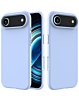 Soft Solid Silicone Case (Full Buttom Cover) - LIGHT BLUE for iPhone Air (Only Ground Shipping)