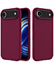 Soft Solid Silicone Case (Full Buttom Cover) - MAROON for iPhone Air (Only Ground Shipping)