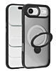 Wireless Charging Case with Built-in Rotating Ring Stand - BLACK for iPhone AIR(Only Ground Shipping)