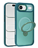 Wireless Charging Case with Built-in Rotating Ring Stand - GREEN for iPhone AIR (Only Ground Shipping)