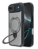 Matte Transparent Case with Wireless Charging Kickstand - BLACK for iPhone Air (Only Ground Shipping)