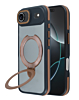 Matte Transparent Case with Wireless Charging Kickstand - DARK BROWN for iPhone Air (Only Ground Shipping)