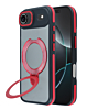 Matte Transparent Case with Wireless Charging Kickstand - RED for iPhone Air (Only Ground Shipping)