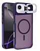 Matte Transparent Camera Stand Case with Wireless Charging for iPhone Air (DARK PURPLE) (Only Ground Shipping)
