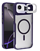 Matte Transparent Camera Stand Case with Wireless Charging for iPhone Air (PURPLE) (Only Ground Shipping)