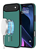 Full Cover Leather Design Wireless Charging Case - DARK GREEN for iPhone Air (Only Ground Shipping)