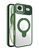 Magnetic Clear Case with 2 Kickstand & Camera Lens - DARK GREEN for iPhone Air (Only Ground Shipping)