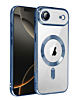 Shiny Wireless Charging Clear Case - DARK BLUE for iPhone Air (Only Ground Shipping)