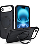 Carbon Fiber Magnetic Kickstand Case - BLACK for iPhone Air (Only Ground Shipping)