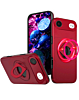 Ring Stand Case & Camera Lens Sliding Cover - RED for iPhone Air (Only Ground Shipping)
