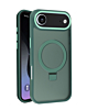Carbon Wireless Charging Case with Ring Stand - GREEN for iPhone Air (Only Ground Shipping)