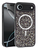Wireless Charging Bling Diamond Crystal Case - BLACK & SILVER for iPhone Air (Only Ground Shipping)