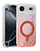 Wireless Charging Protective Glitter Liquid Bumper Case - RED for iPhone Air (Only Ground Shipping)
