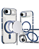 Thin Magnetic Clear Case with Camera Stand Kickstand - BLUE for iPhone Air (Only Ground Shipping)