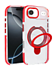 Transparent Case with Wireless Charging Kickstand - RED for iPhone Air (Only Ground Shipping)