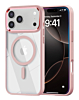 Shiny Magnetic Clear Cases - PINK for iPhone 17 Pro (Only Ground Shipping)