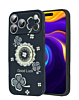 Luxury Diamond Shiny Cases with Ring - BLACK for iPhone 17 Pro (Only Ground Shipping)