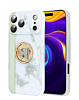 Luxury Diamond Shiny Cases with Butterfly Ring - WHITE for iPhone 17 Pro (Only Ground Shipping)