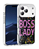Liquid Quicksand Glitter Cover Case - BOSS LADY for iPhone 17 Pro (Only Ground Shipping)
