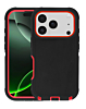 Heavy Duty Case for iPhone 17 Pro (BLACK & RED) (Only Ground Shipping)