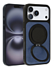 Slim Leather Case with Wireless Charging Kickstand - BLUE for iPhone 17 Pro (Only Ground Shipping)