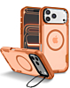 Shockproof Magsafe Case with Camera Stand - ORANGE for iPhone 17 Pro (Only Ground Shipping)