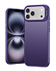 Luxury Carbon Fiber Textured Case - PURPLE for iPhone 17 Pro (Only Ground Shipping)