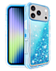 Protective Glitter Liquid Bumper Case - BLUE for iPhone 17 Pro (Only Ground Shipping)