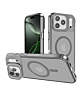 Slim Transparent Camera Stand Case with Wireless Charging - GRAY for iPhone 17 Pro (Only Ground Shipping)