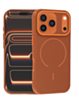 Magnetic Leather Soft Cases - GOLDEN BROWN for iPhone 17 Pro (Only Ground Shipping)
