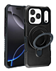 Hard PC Shockproof Case w /Ring Holder - BLACK for iPhone 17 Pro (Only Ground Shipping)