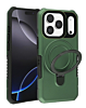Hard PC Shockproof Case w /Ring Holder - GREEN for iPhone 17 Pro (Only Ground Shipping)