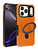 Hard PC Shockproof Case w /Ring Holder - ORANGE for iPhone 17 Pro (Only Ground Shipping)
