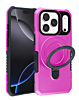 Hard PC Shockproof Case w /Ring Holder - PINK for iPhone 17 Pro (Only Ground Shipping)