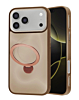 Wireless Charging Case with Built-in Rotating Ring Stand - BROWN for iPhone 17 PRO (Only Ground Shipping)