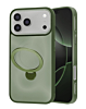 Wireless Charging Case with Built-in Rotating Ring Stand - GREEN for iPhone 17 Pro (Only Ground Shipping)