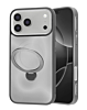 Wireless Charging Case with Built-in Rotating Ring Stand - GRAY for iPhone 17 PRO (Only Ground Shipping)