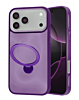 Wireless Charging Case with Built-in Rotating Ring Stand - PURPLE  for iPhone 17 Pro (Only Ground Shipping)