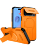 Magnetic Push Slide Lens Case with Kickstand (ORANGE) for iPhone 17 Pro (Only Ground Shipping)