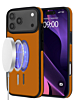 Wireless Charging Clear Case with IC Chip - ORANGE for iPhone 17 Pro (Only Ground Shipping)