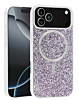 Thin Wireless Charging Bling Diamond Crystal Case - WHITE for iPhone 17 Pro (Only Ground Shipping)