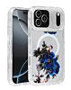 Flower Design Transparent Case with Wireless Charger - Style 2 for iPhone 17 Pro (Only Ground Shipping)