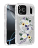 Flower Design Transparent Case with Wireless Charger - Style 3 for iPhone 17 Pro (Only Ground Shipping)