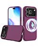 Soft Solid Silicone Case with Wireless Charging - MAROON for iPhone 17 Pro (Only Ground Shipping)