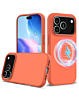 Soft Solid Silicone Case with Wireless Charging - ORANGE for iPhone 17 Pro (Only Ground Shipping)