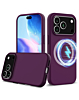 Soft Solid Silicone Case with Wireless Charging - PURPLE for iPhone 17 Pro (Only Ground Shipping)