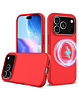 Soft Solid Silicone Case with Wireless Charging - RED for iPhone 17 Pro (Only Ground Shipping)