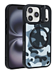 Camo Design Thin Magnetic Case with Camera Stand Kickstand - Style 4 for iPhone 17 Pro (Only Ground Shipping)