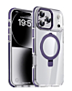 Magnetic Clear Case with Kickstand - PURPLE for iPhone 17 Pro (Only Ground Shipping)