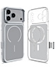 Transparent Magnetic Cases with IC Chip - CLEAR for iPhone 17 Pro Max (Only Ground Shipping)